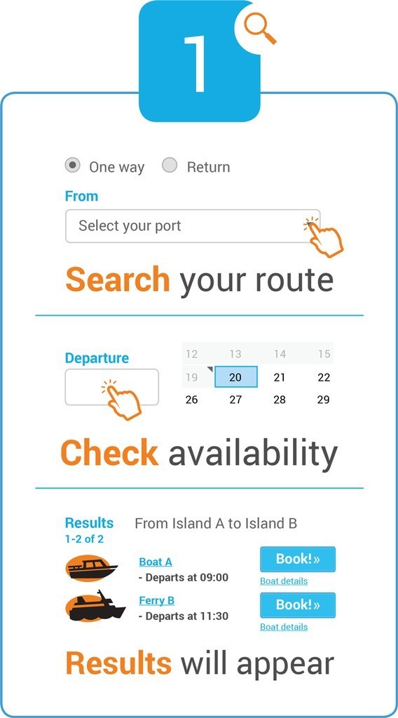 Gilibookings process step 1